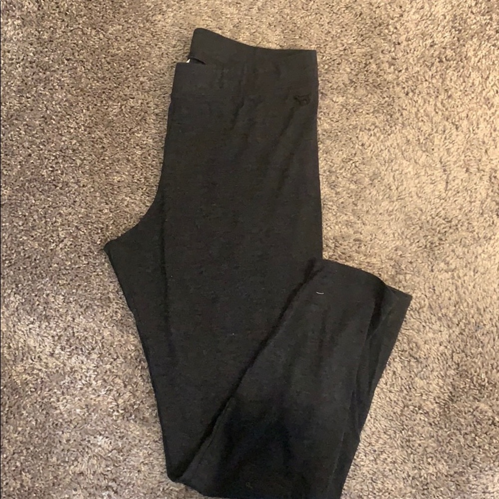 PINK Cotton Dark Grey Leggings